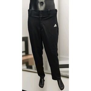 Adidas Men's Baseball Pants Black Size 38x32 |‎ Open Bottom Hem | Athletic
